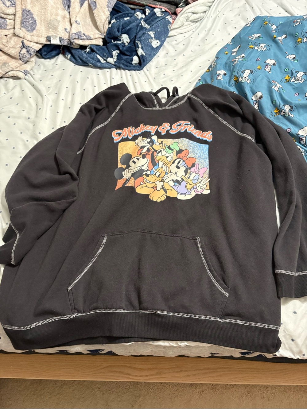 torrid Black Mickey & Friends Pullover Hoodie with Colorful Graphic
